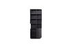 Miniature Armoire de rangement ronde droite 78 cm pin noir profond FINCA 5