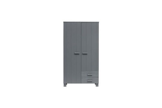 Armoire en bois anthracite avec tiroirs Dennis Détouré