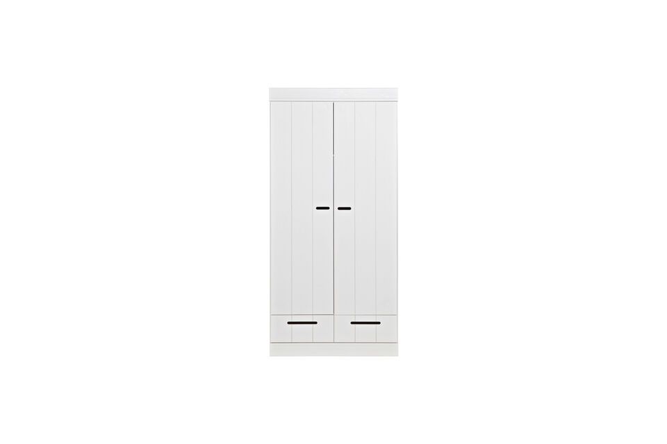 Armoire en bois blanc Connect Woood