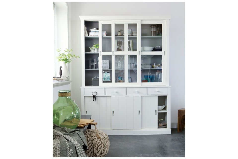 Armoire en bois blanc Lagos Woood