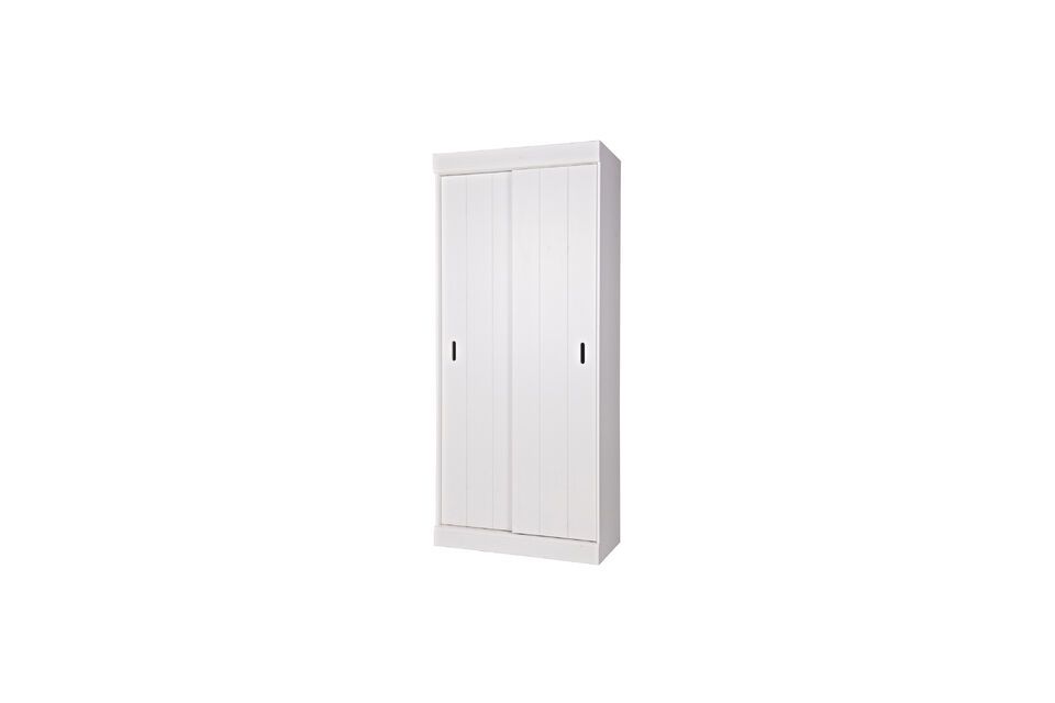 Apportez une touche d\'élégance à votre maison avec l\'armoire en bois blanc Row mesurant
