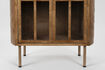 Miniature Armoire en bois d'hévéa marron Yaz 4