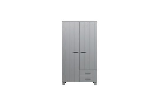 Armoire en bois gris avec tiroirs Dennis Détouré