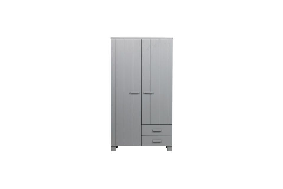 Armoire en bois gris avec tiroirs Dennis Woood