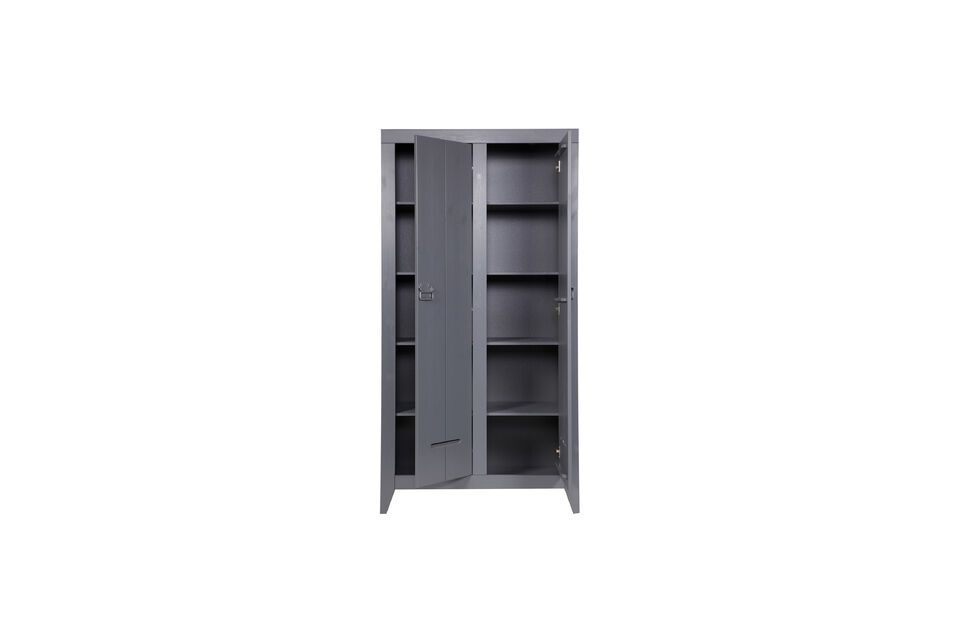 Armoire en bois gris Kluis - 6