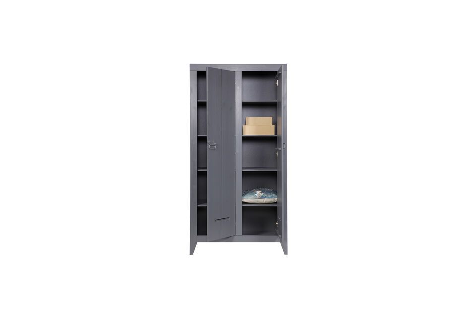 Armoire en bois gris Kluis - 7