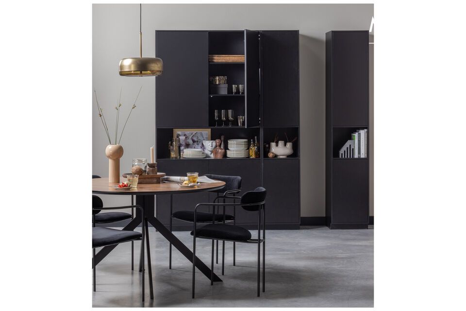 Armoire en bois noir Finca Woood - 210cm | Maison en Vogue