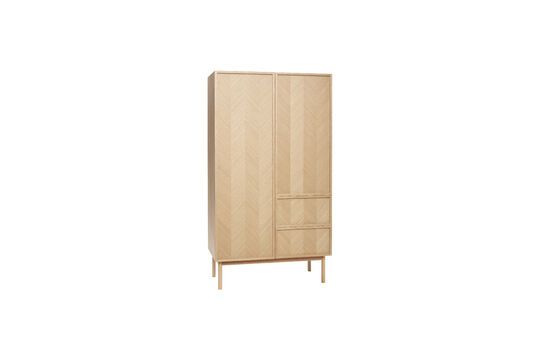 Armoire en placage de chêne clair Herringbone taille L Détouré