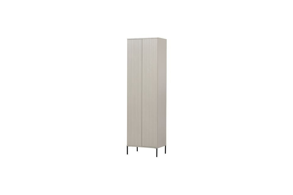 Armoire haute avec tiroir Pin Dust GRAVURE Woood