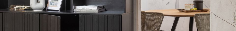 Armoir en bois noir Benson Woood - 200cm