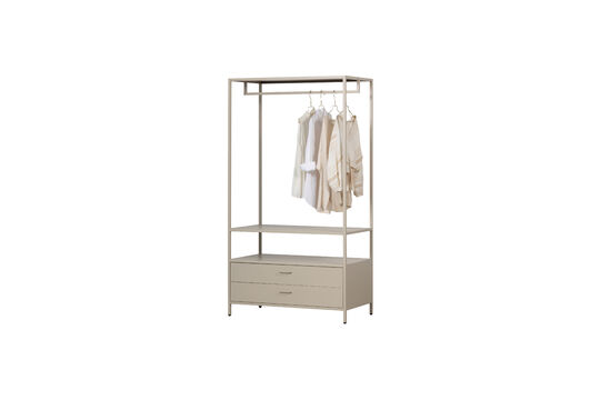 Armoire ouverte 100 cm métal sable Ferris Détouré