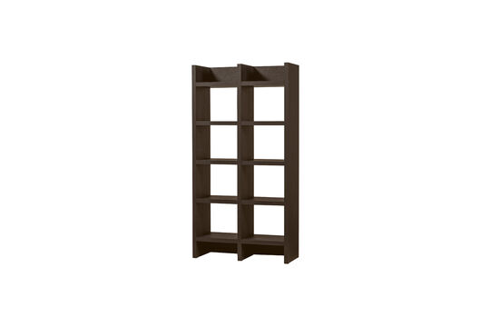 Armoire ouverte 195x100x40 cm MDF brun foncé TIMO Détouré