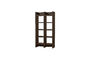 Miniature Armoire ouverte 195x100x40 cm MDF brun foncé TIMO Détouré