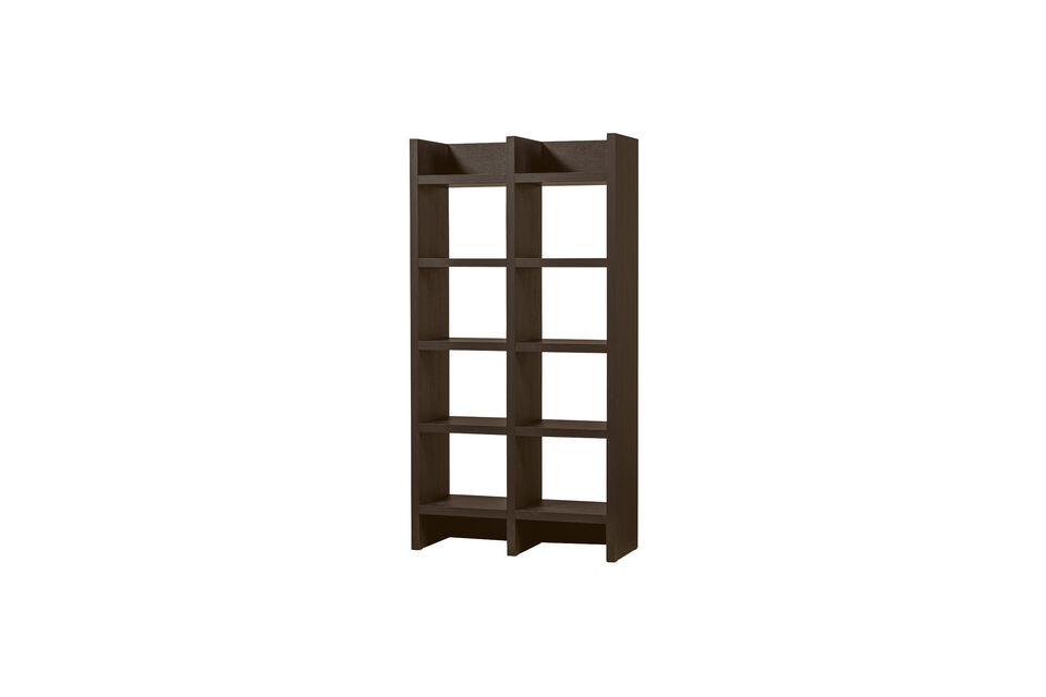 Armoire ouverte 195x100x40 cm MDF brun foncé TIMO Woood