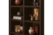Miniature Armoire ouverte 195x100x40 cm MDF brun foncé TIMO 2
