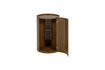 Miniature Armoire ronde 72x45 cm MDF jaune miel brillant Sera 4