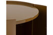 Miniature Armoire ronde 72x45 cm MDF jaune miel brillant Sera 7