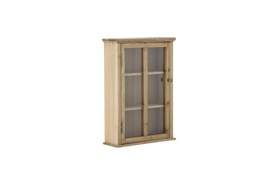 L\'armoire Halden de Bloomingville est un meuble classique en sapin brun et fermé par une porte