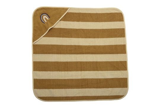 Asciugamano in cotone OEKO-TEX marrone Agnes Foto ritagliata