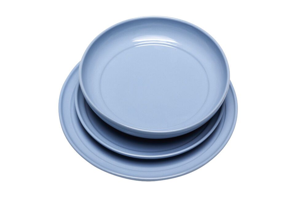 Assiette à pain en céramique bleu clair Amare Hübsch