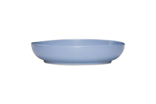 Assiette creuse en céramique bleu clair Amare