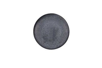 Assiette en grès noir Pion