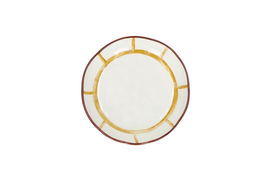Assiette en porcelaine jaune Mykonos