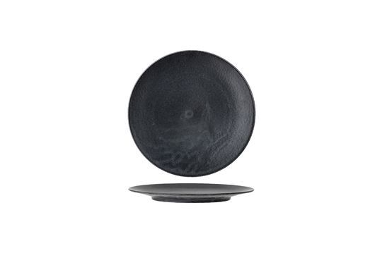 Assiette noire en porcelaine Yoko Détouré