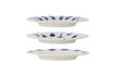 Miniature Assiette Ø22 cm lot de 3 en grès bleu Linora 8