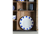 Miniature Assiette Ø22 cm lot de 3 en grès bleu Linora 4