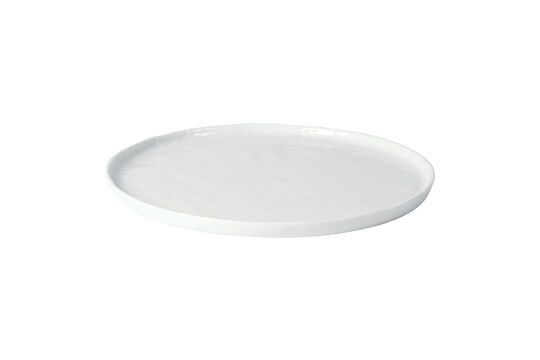 Assiette plate en porcelaine blanche Ø27 cm Porcelino Détouré