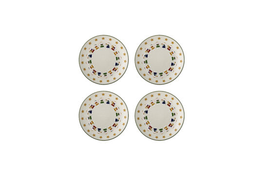 Voir la fiche produit assiettes de Noël (lot de 4) en grès naturel Peo Assiettes de Noël (lot de 4) en grès naturel Peo