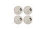 Miniature Assiettes (lot de 4) en grès naturel Jovida Détouré