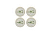 Miniature Assiettes (lot de 4) Ø21 cm en grès vert Hadden 1