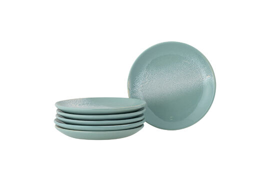 Voir la fiche produit assiettes (lot de 6) en grès vert Safie Assiettes (lot de 6) en grès vert Safie