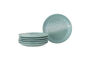 Miniature Assiettes (lot de 6) en grès vert Safie Détouré