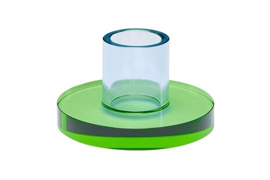 Astra blue crystal candlestick Clipped