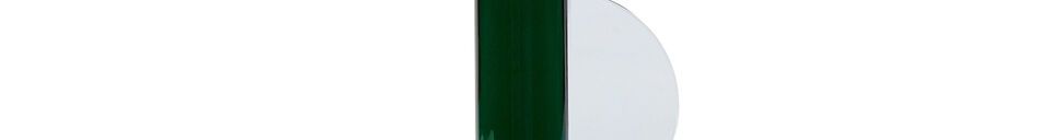 Material Details Astro dark green crystal candlestick