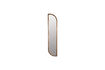Miniature Asymmetrical mirror in beige wood Nyko 1