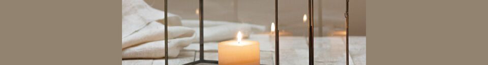 Material Details Atina black metal lantern