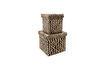 Miniaturansicht Aufbewahrungsboxen 2er-Set Seegras schwarz und natur HDOllie 1