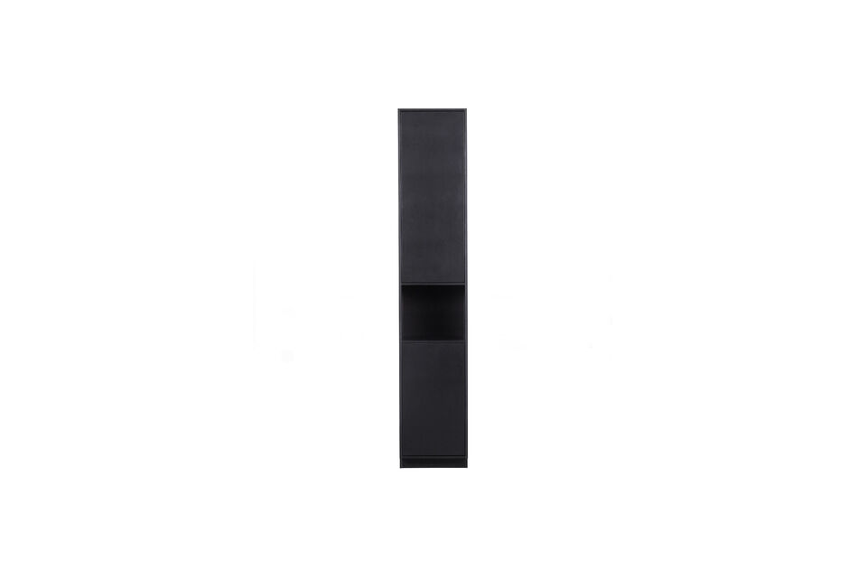 Stilvolle Mobelserie in tiefem Schwarz Mit modernem Push-to-Open-System Hergestellt aus massivem