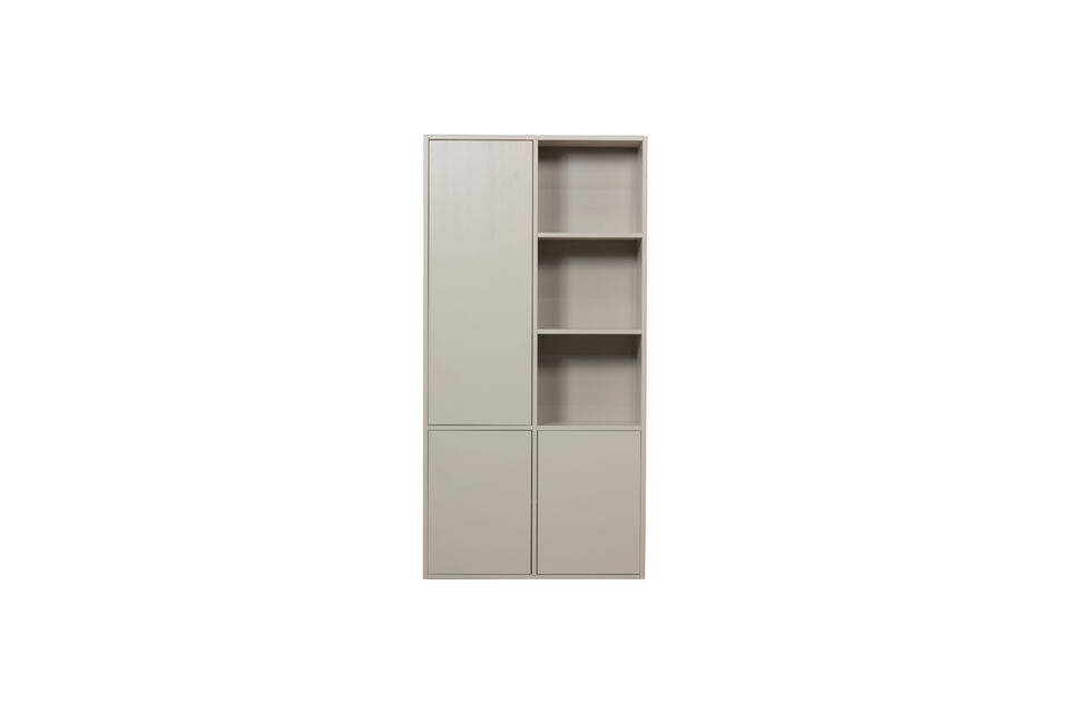 Dieser elegante Schrank bietet eine praktische und dekorative Aufbewahrungslösung