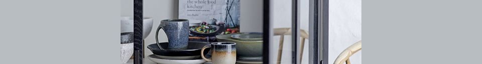 Benadrukte materialen Aura porseleinen beker
