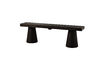 Miniature Banc 150 cm bois de manguier noir Clyde 1