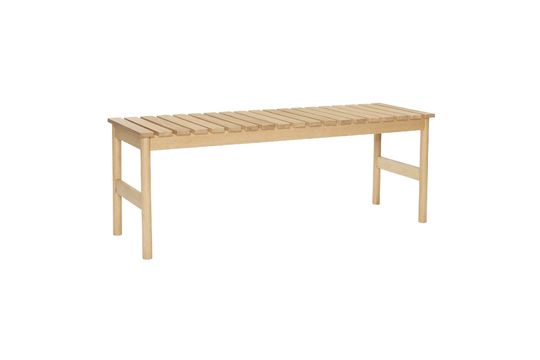 Banc 2 places en bois beige Nomade