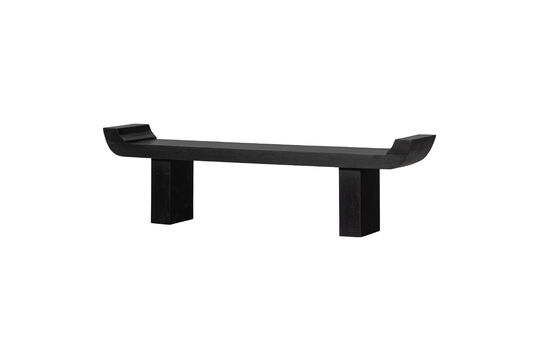 Banc à bords surélevés bois de manguier noir Lox Détouré