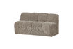 Miniature Banc à manger avec dossier 164 cm Tissu côtelé Sable foncé MOJO 1