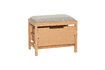 Miniature Banc avec rangement en bois et tissu gris Bifi 4