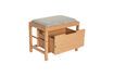 Miniature Banc avec rangement en bois et tissu gris Bifi 6